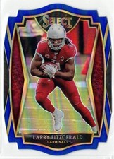 2020 Panini Select Larry Fitzgerald Die Cut Blue Prizm Cardinals