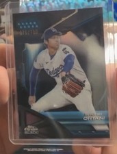 Shohei Ohtani 2026 Topps Chrome Black #1 Blue Color Match /150