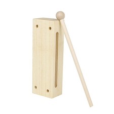 Wood Block Rhythm Percussion Musical Instrument for Kids with Mallet