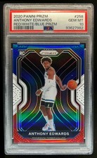 2020-21 Prizm Anthony Edwards RC Red, White and Blue Prizms #258 PSA 10