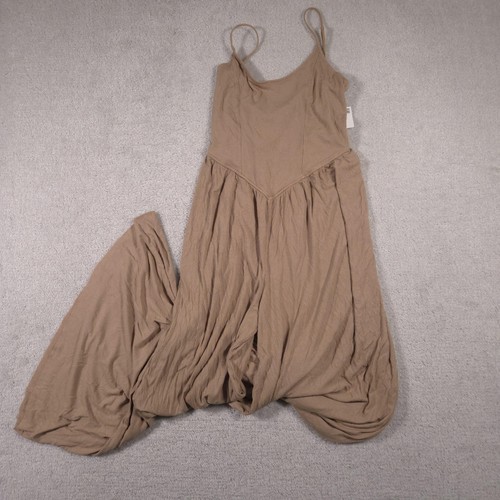 American Eagle Jumpsuit Womens Large Soft & Sexy Rib Wide Leg Spaghetti Strap