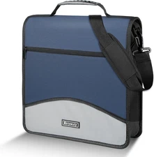 Zzrywuty Zipper Binder, 3 Inch 3-Ring Binder with Zipper, Expanding Folders