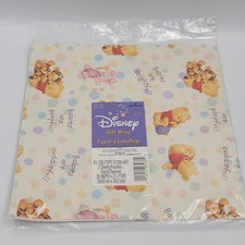 VTG Winnie the Pooh Hallmark Gift Wrap Paper Baby NOS NEW