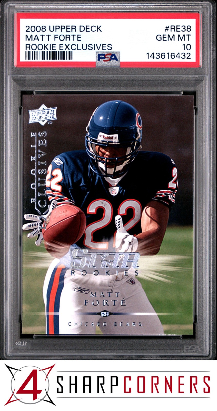 Matt Forte Upper Deck Rookie Exclusives #RE38 Base