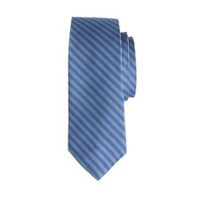 J.Crew Boys' Silk Tie in Sail Stripe  52   Fresh Peri