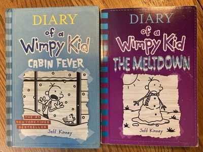 Diary of a Wimpy Kid Books Set by Jeff Kinney 2 Books 1 Hardcover 1 Paperback