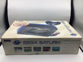 Sega Saturn Console CIB Virtua Fighter Bundle w/Box Tested Promo Poster