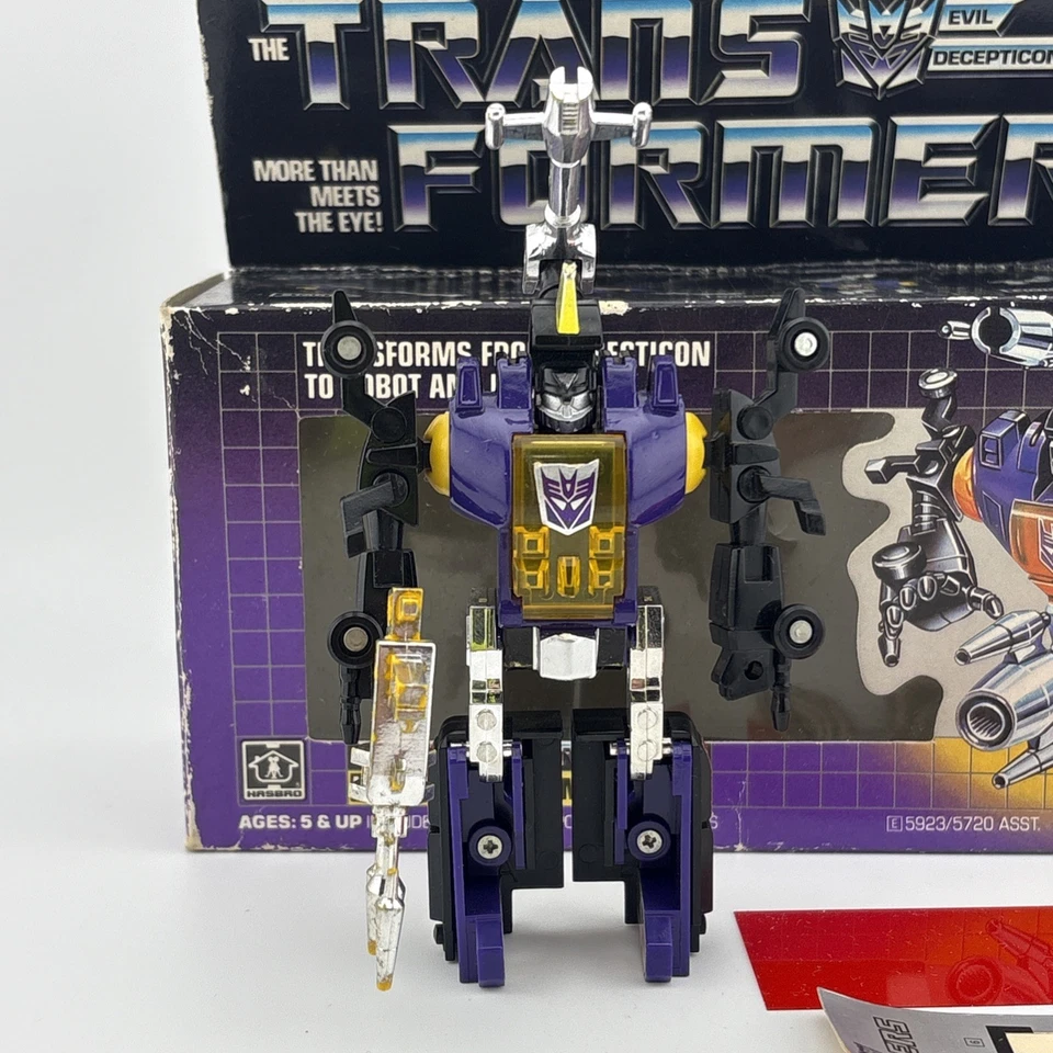 Bombshell Completo con Caja - De Colección 1984 G1 Transformers Hasbro Insecticon Foto 3 de 4