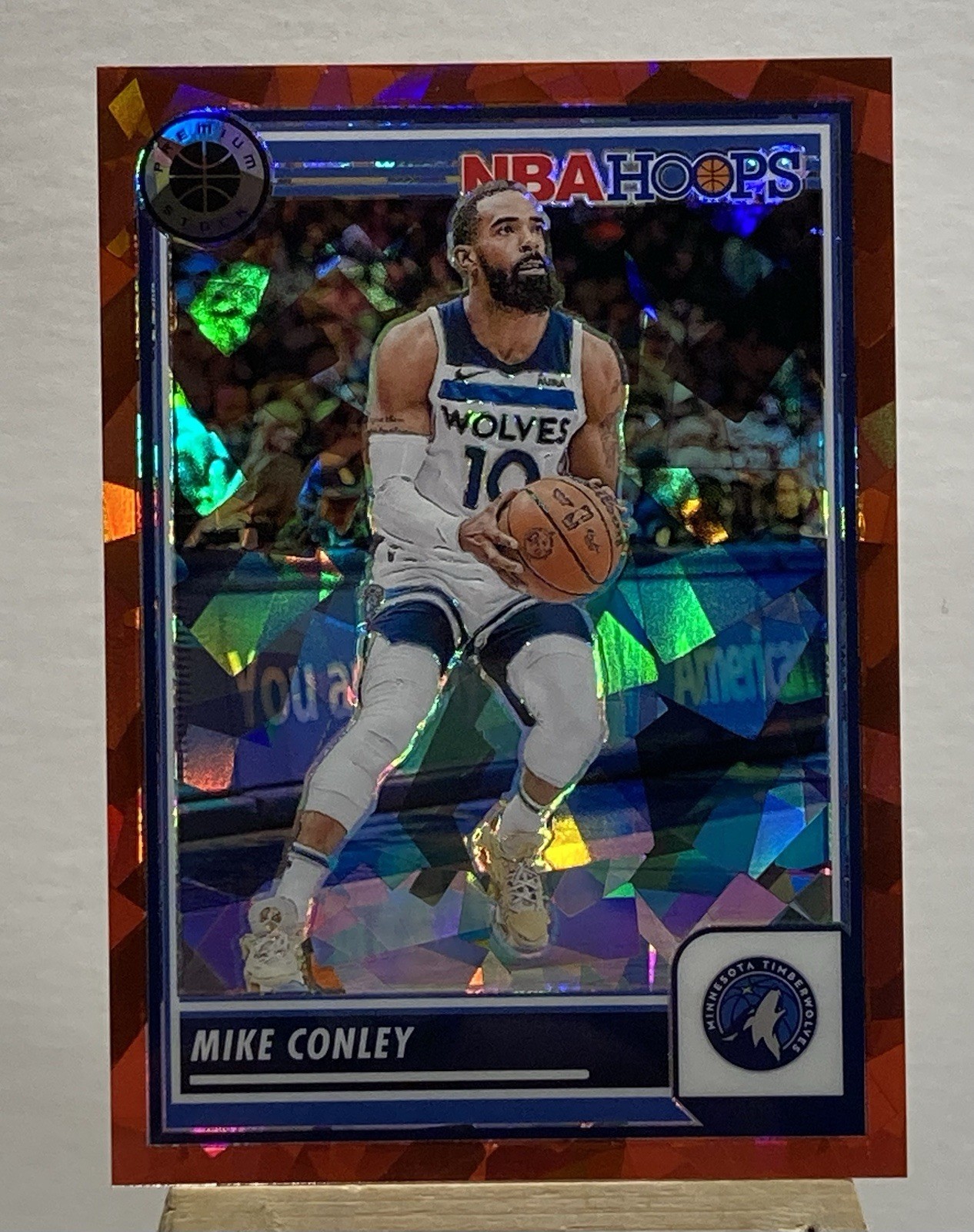 2023 Panini Nba Hoops Premium Stock Mike Conley /99 Red Ice Prizm Timberwolves