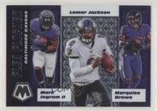 2020 Panini Mosaic Flea Flicker II Marquise Brown Lamar Jackson Mark Ingram wd9