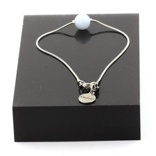 Pietre E Minéraux. Braccialetto IN Acciaio Inossidabile 1 Perla Gocce Blu 8 MM