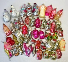 Soviet vintage glass christmas tree ornament animals - ussr decoration