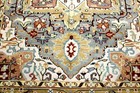 9X12 MASTERPIECE MINT HAND KNOTTED VEGETABLE DYE HERIZZ SERAPI WOOL TURKISH RUG — photo 10