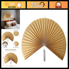 Boho Folding Wall Fan Decor - Japanese Chinese Style Hanging Art for Bedroom