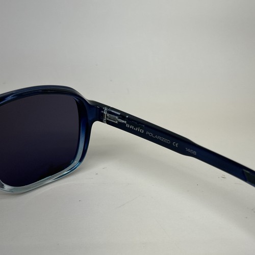 BAJIO Sunglasses 12 SOUTH Blue Sky Gloss Large Frame Gray Poly Lens NEW Warranty - Picture 5 of 7