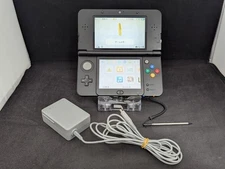 B1869 Nintendo new 3DS console Black Japan w/pen adapter fx