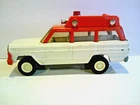 Tonka Jeep Ambulance - Vintage 1970, Orange Grill