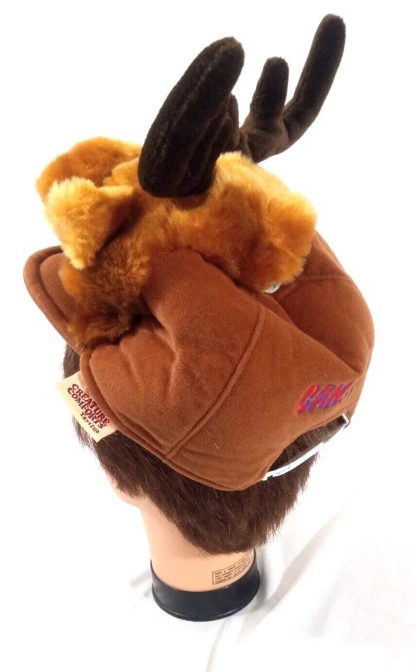 Sombrero de felpa de alce marrón Canadá de Creative Comforts Disfraz Gorra Snapback Foto 4 de 4