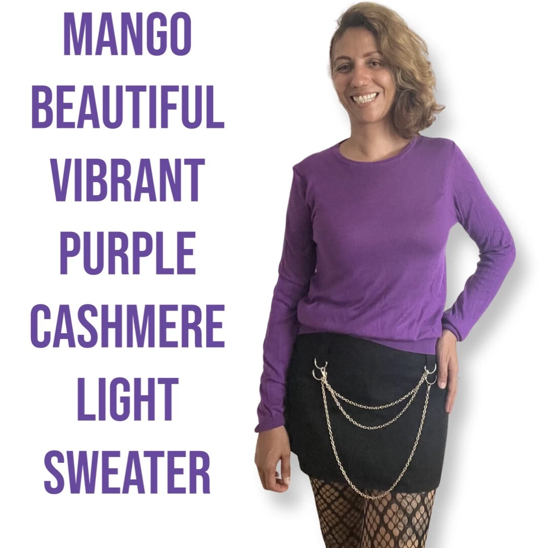 Mango purple cheap sweater