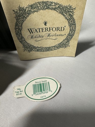 NIB Waterford Holiday Heirlooms Ornament Avoca Annie 124779 W/Tag - Picture 3 of 10