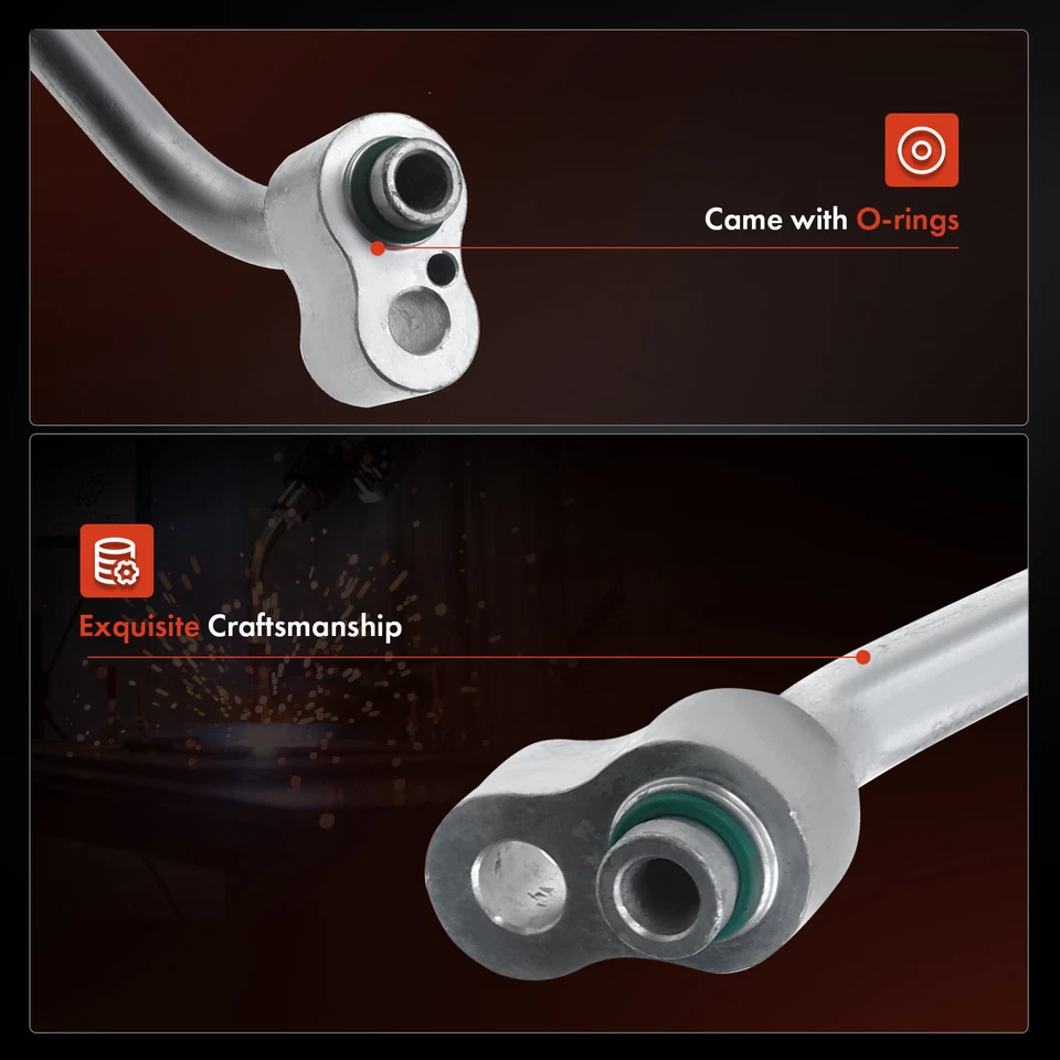 Manguera de montaje de descarga de refrigerante de aire acondicionado para Mitsubishi Mirage 1999-2002 1,5 L Foto 3 de 4