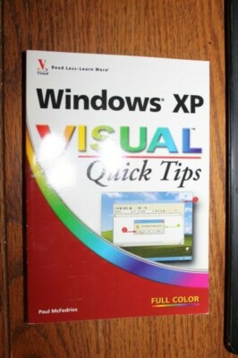 Windows XP Visual Quick Tips Perfect Paul McFedries Trade Paperback