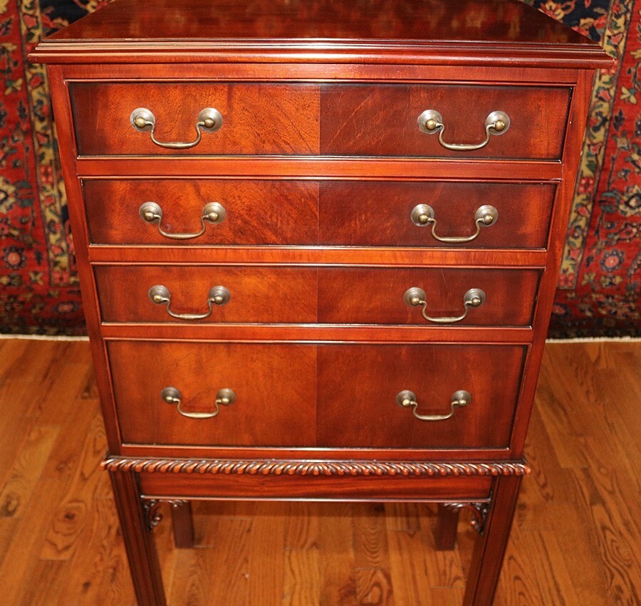 Fine Mahogany Chippendale Silver Chest on Legs eBay