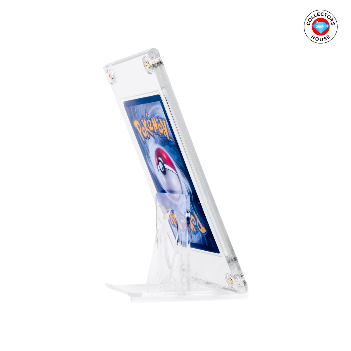 12-Pack Acrylic Card Display Stands - Clear Mini Easel Holders For Trading Cards, Photos & Medals-808854