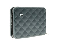 Aluminium Wallet Platinum Quilted Passport Size Ogon Designs - Gray - Ogon Aluminium Wallet Platinum Quilted Passport Size Ogon Designs - Gray - Ogon