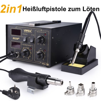 700W Lötkolben Digitale Lötstation Feinlötkolben Set Entlötkolben 100°C-500°C