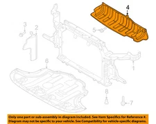 KIA OEM 20-25 Soul Radiator Support Radiator Support-Upper Cover 29134K0000