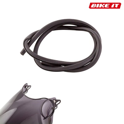 Motorrad Windschutzscheibe Gummiverkleidung Klinge Verkleidung - schwarz 50 cm