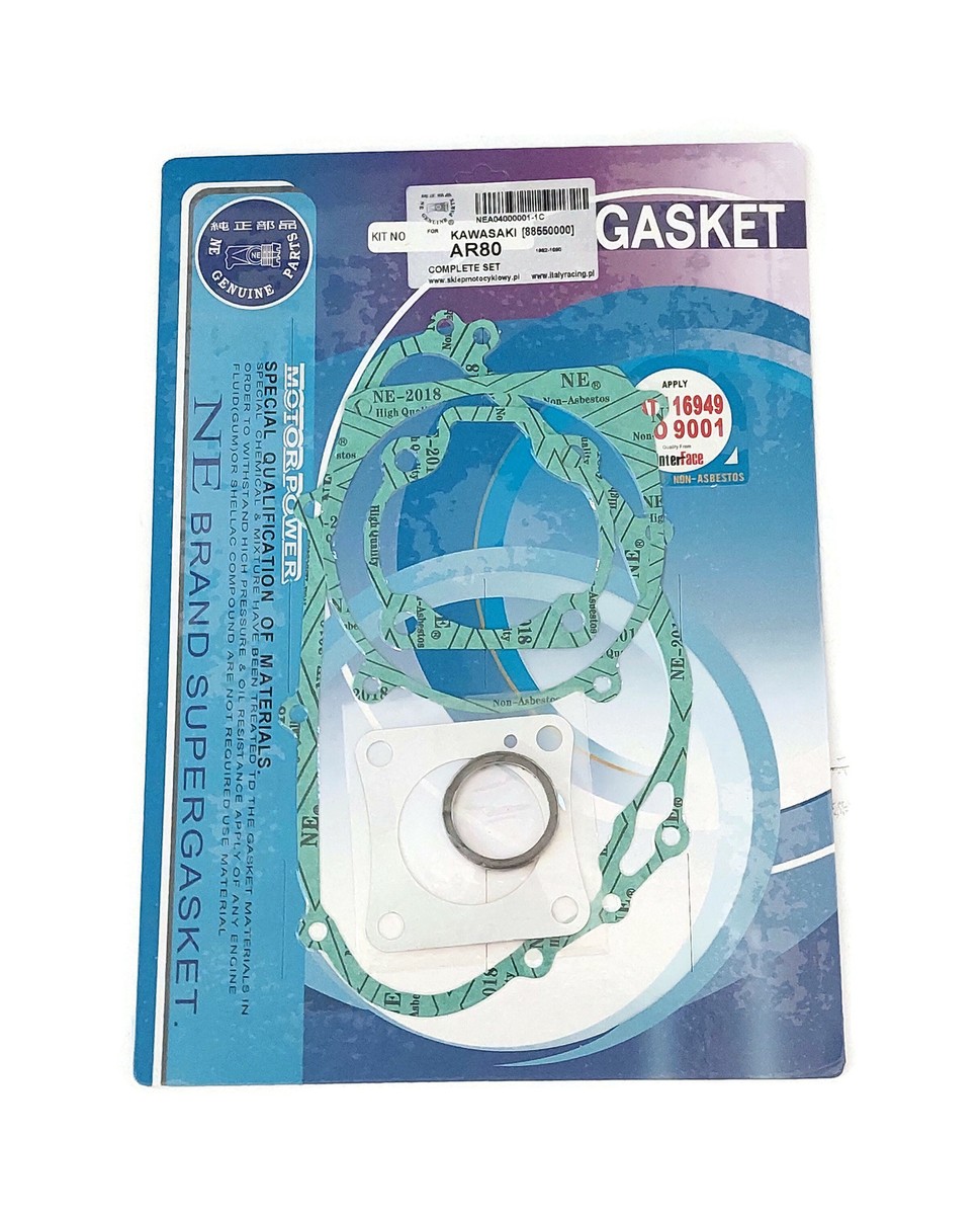 Motorcycle engine complete gasket set for KAWASAKI AE 80 A AR 80