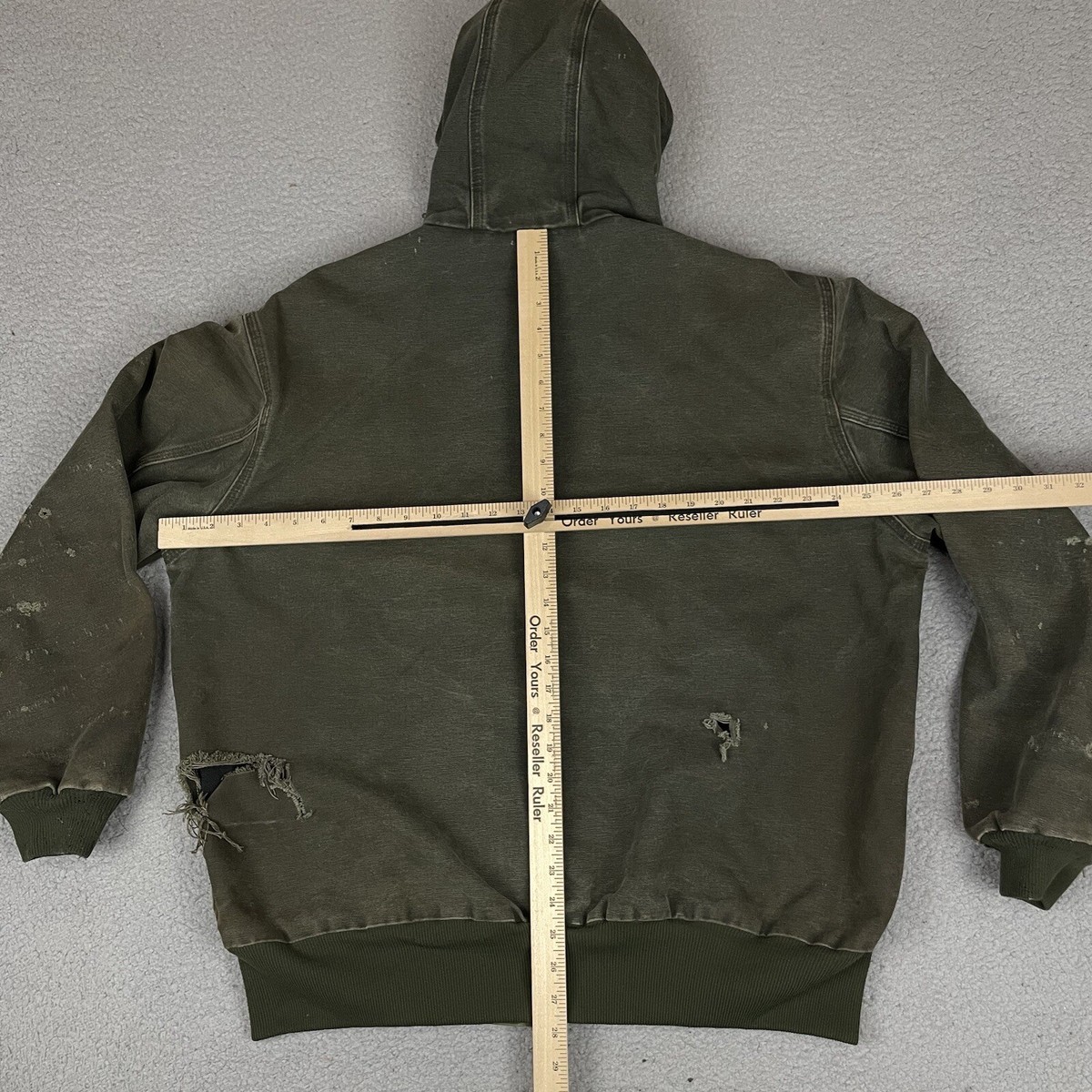 Vintage Carhartt Jacket XL Green Hooded J25 MOS Faded Vintage Carhartt Jacket XL Green Hooded J25 MOS Faded