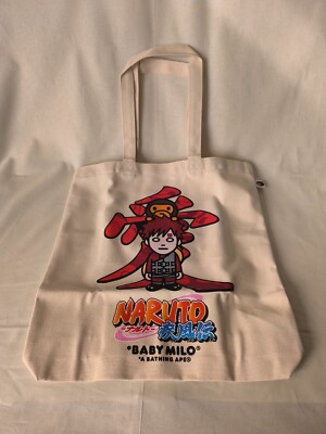 Naruto x BABY MILO Tote Bag Gaara Collaboration A Bathing Ape Limited Edition