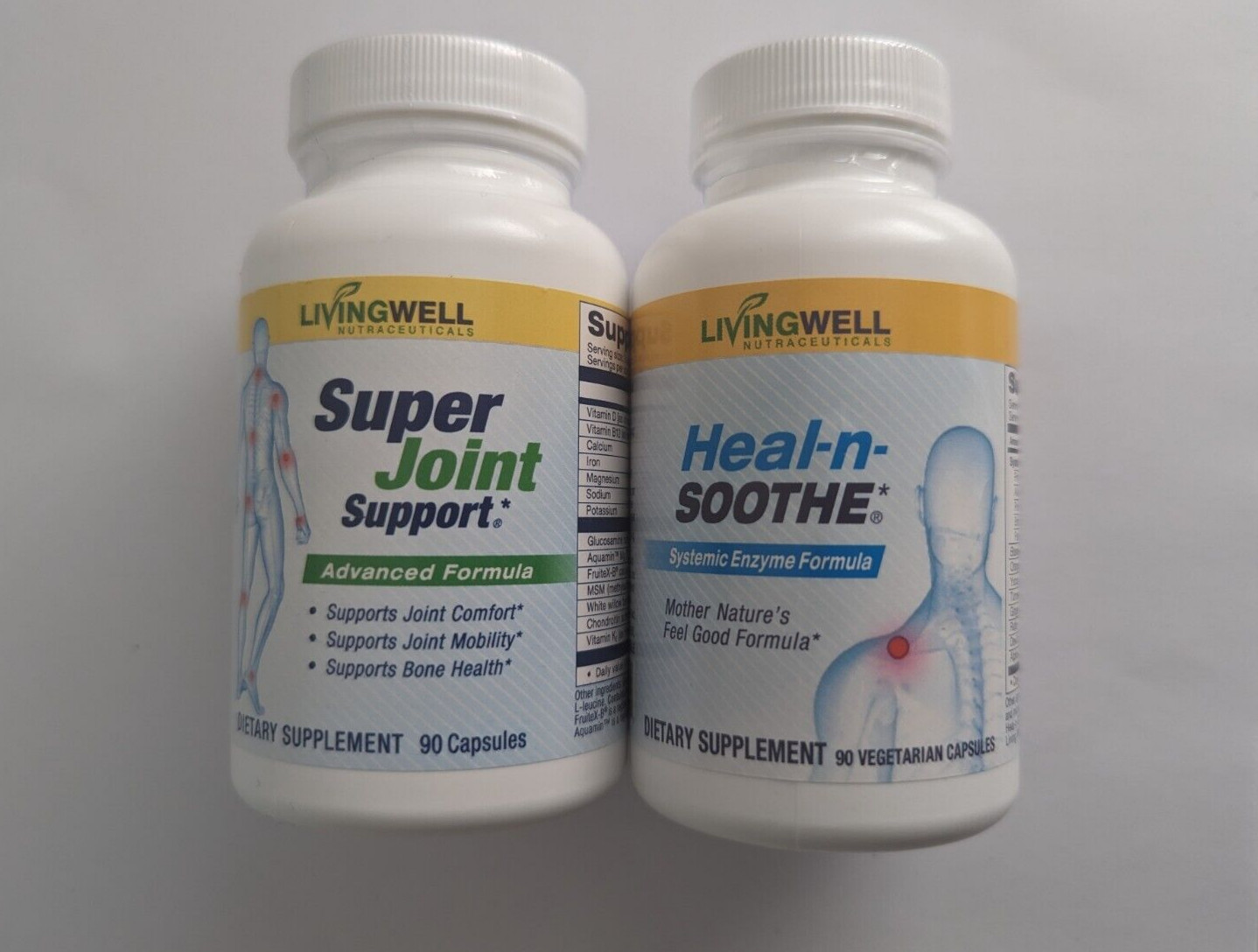 HEALNSOOTHE and Super Joint Support Natural Pain Relief Joint