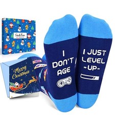 Gamer Gifts for Men Boyfriend - Video Game Socks for Teen Boys Funny Gaming S...
