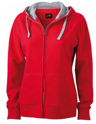 James+Nicholson Ladies Lifestyle Zip-Hoody Damen S-XXL Sweatjacke JN962 (C)
