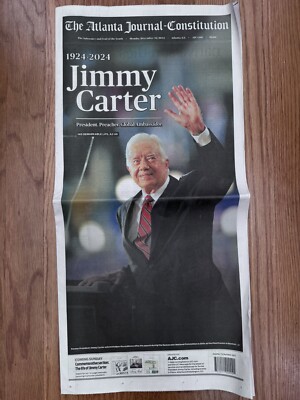 AJC Newspaper Jimmy Carter Atlanta Georgia  Collectible print 12-30-24