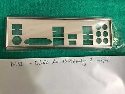 GIGABYTE  B360 AORUS GAMING 3 WIFI  IO SHIELD BACK PLATE ( METAL ) 