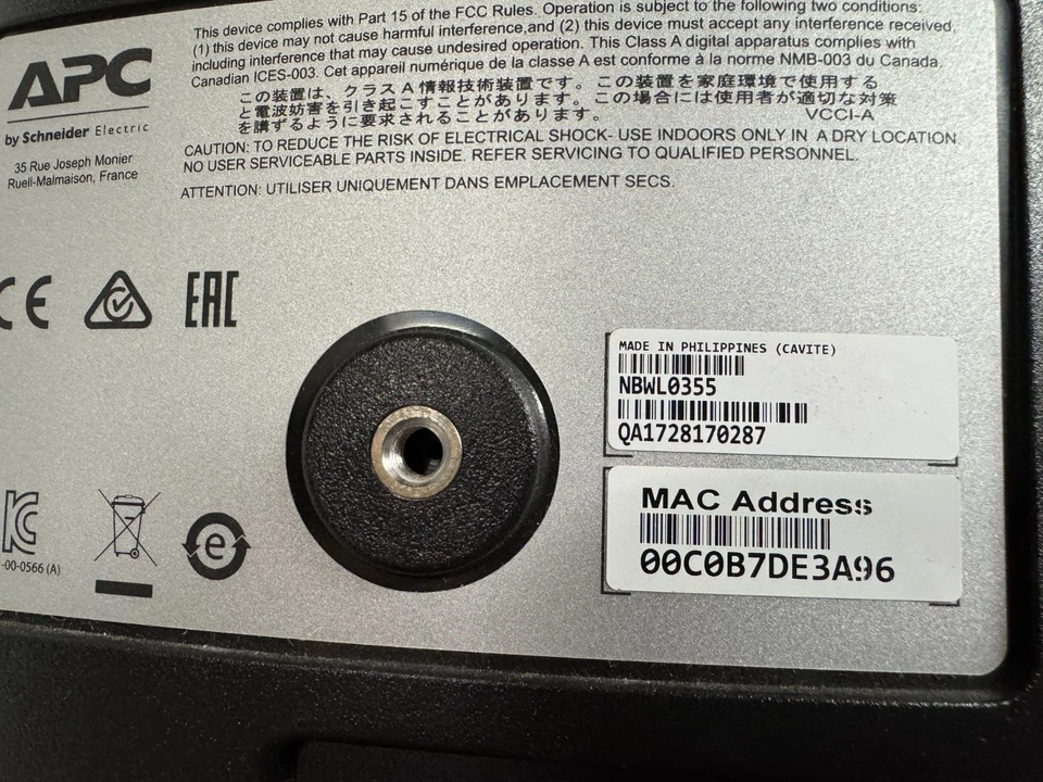 APC NetBotz Room Monitor 355 Security Camera NBWL0355 w/ cable - Image 2 of 2