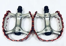 VP Components The VP-747 Bear Trap Old School BMX Flat Pedal - Red Used