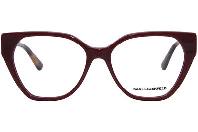 KARL LAGERFELD キャットアイフレムメカネ KL6054 604 Karl Lagerfeld KL6054 604 BURGUNDY 54/17/140 WOMAN Eyewear