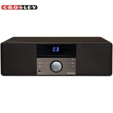 Crosley CR3502A-BK Metro Bluetooth FM Clock Radio and CD Player, Black