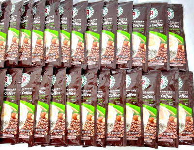 Super 3-In-1 Hazelnut Charcoal Roasted Instant White Coffee 10