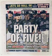 APRIL 30, 2023 NEW YORK POST 2ND NO-HITTER IN NEW YORK METS HISTORY