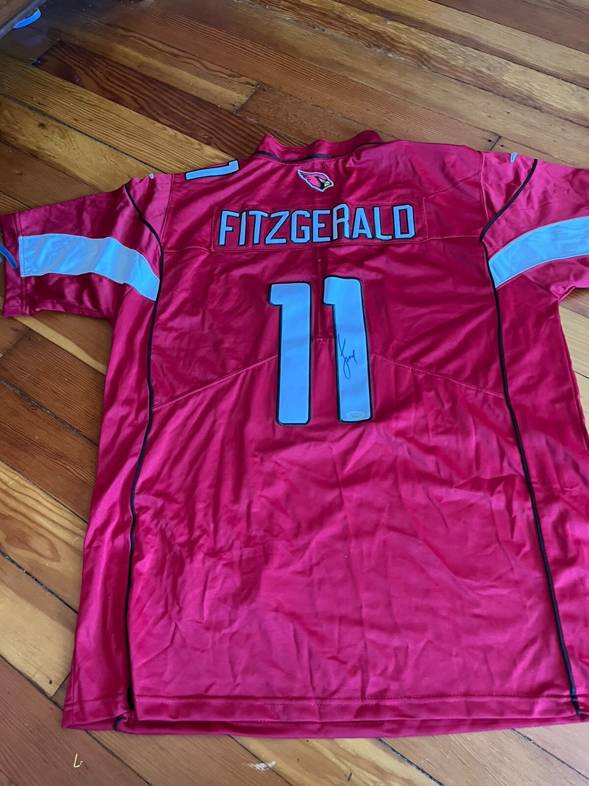 Larry Fitzgerald Autographed Signed Arizona Cardinals Jersey JSA Size XL 