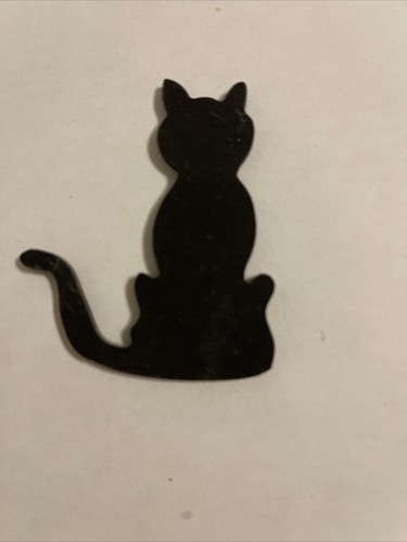 Cat Refrigerator magnet black silhouette Made in the USA