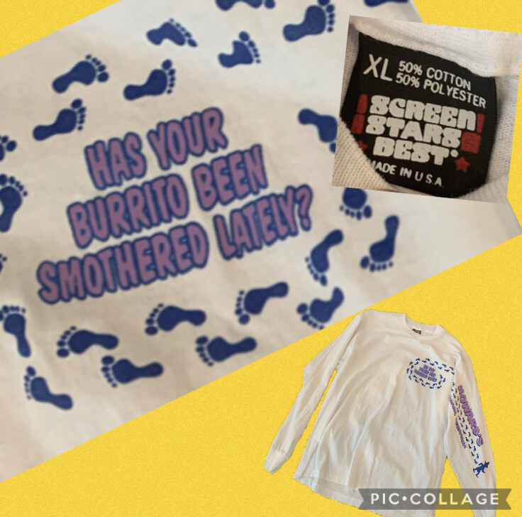 トップス LLICA DIE BOX LS TEE SCREEN STARS XL Vintage Screen Stars Long Sleeve T-shirt 90s Single Stitch White