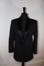 Beautiful Luxury Harve Benard Black Evening Jacket